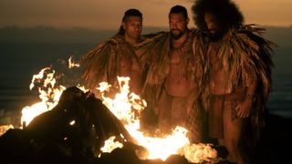 Jason Momoa, Te Kohe Tuhaka and Siua Ikale&lsquo;o in Chief of War