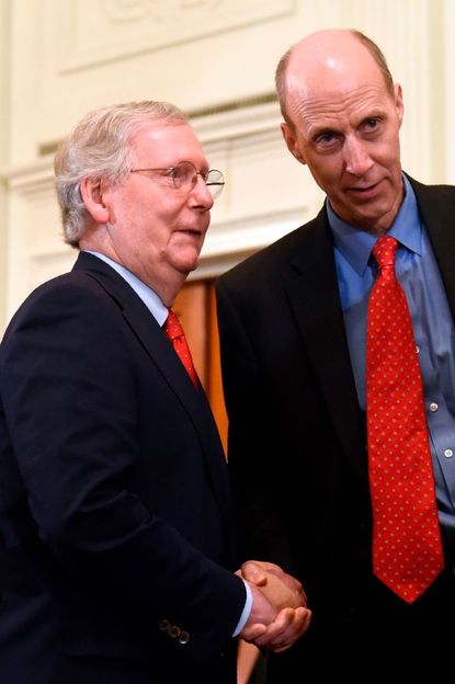 Ed Whelan with Mitch McConnell.