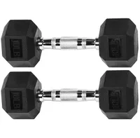 Signature Fitness Rubber Encased Hex 10lbs Dumbbells: was $44 now $40