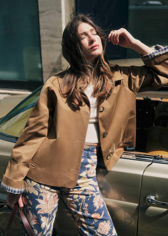 Bobby Jacket - Camel - Organic Cotton - Organic Textile - Sézane