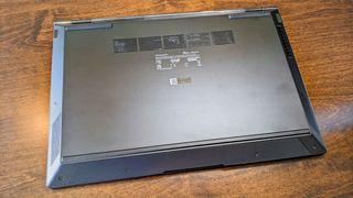 Asus Zenbook 14 OLED bottom side.