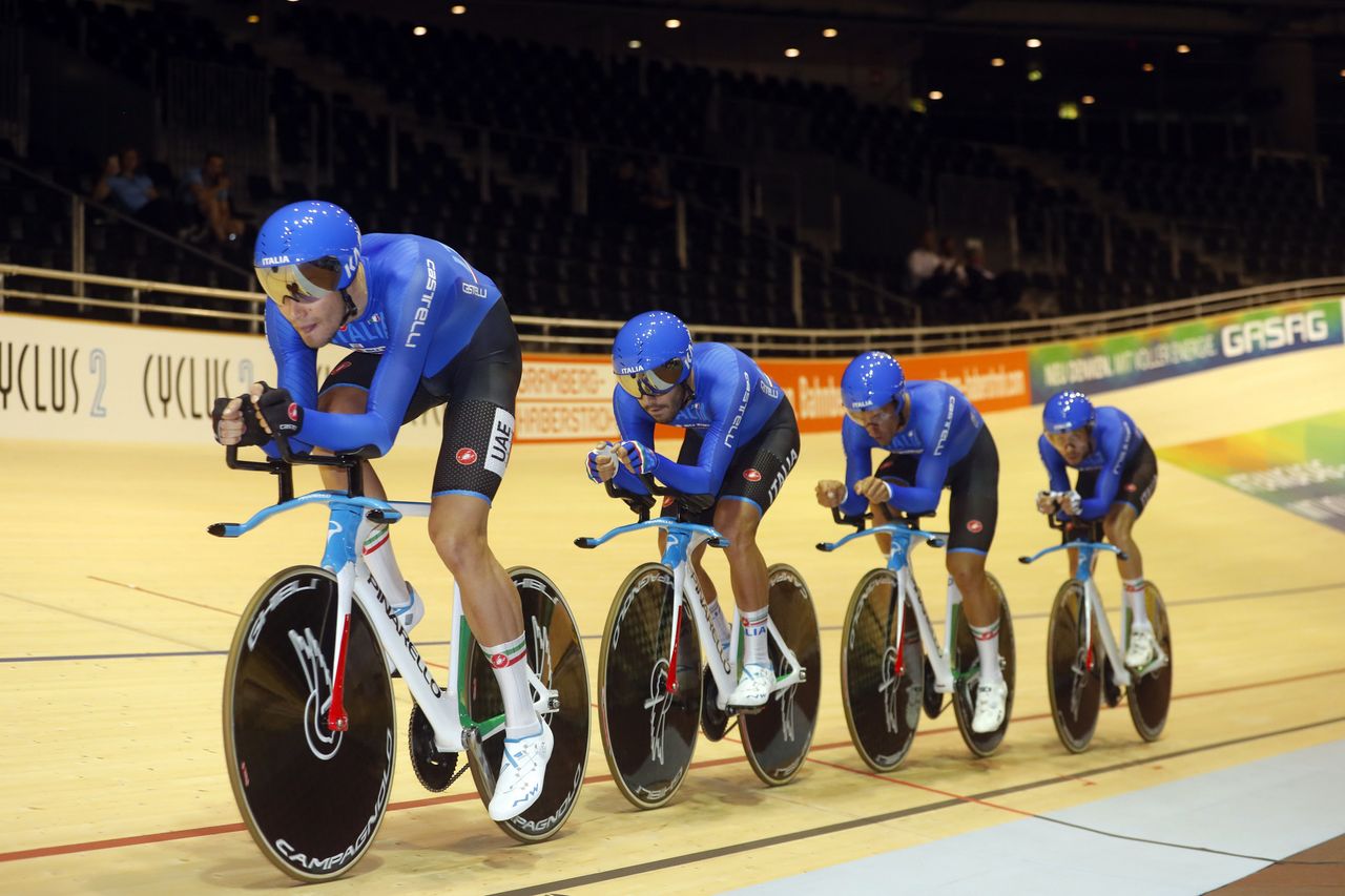 Italy put in the second fastest time