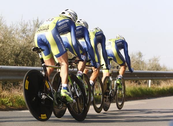 Liquigas-Cannondale took 15th in the team time trial