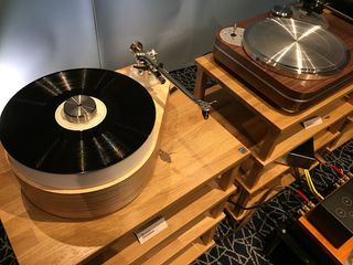 Monarch Mk2.1 Direct Drive turntable (right), on the left is the Elevation
