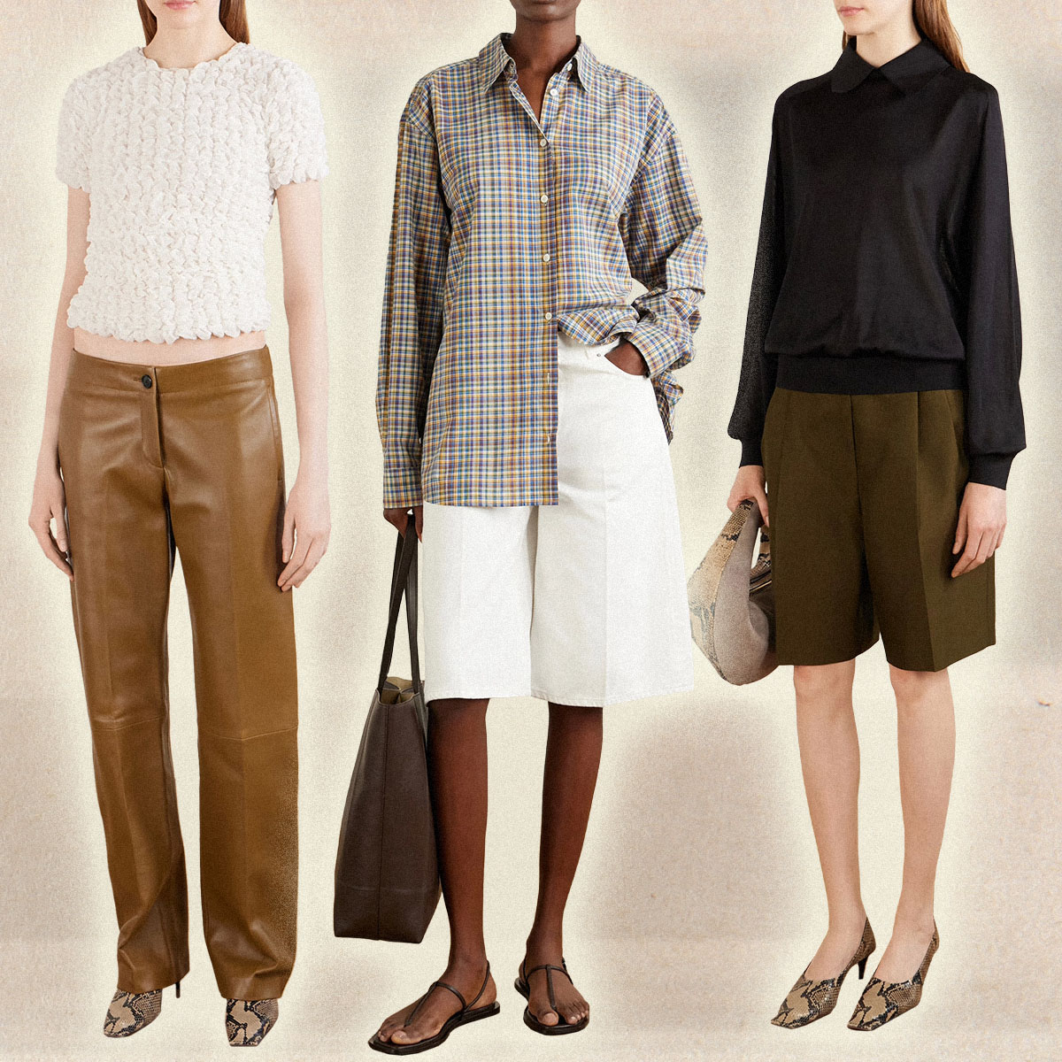 Collage of net-a-porter fall arrivals