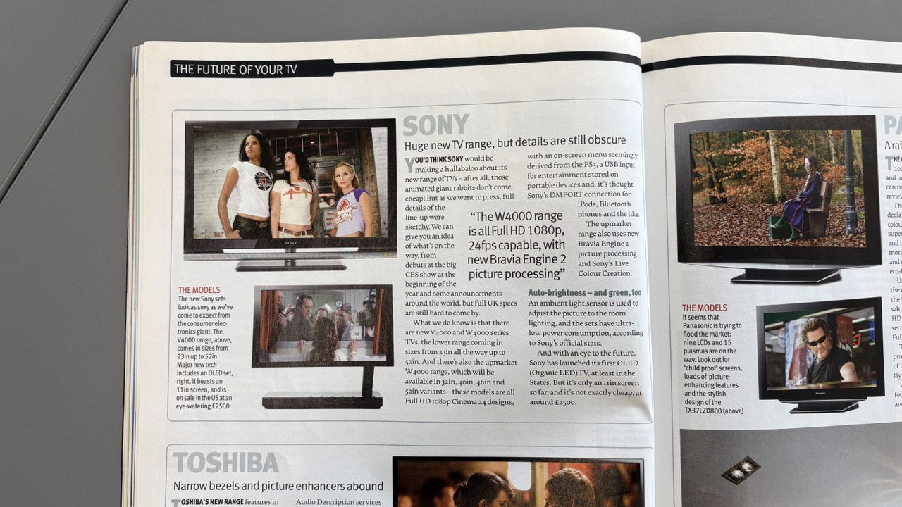 Sony XEL-1 OLED in May 2008 issue of What Hi-Fi?