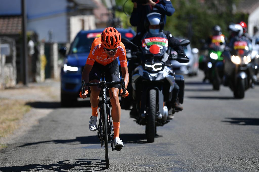 ROCAMADOUR FRANCE AUGUST 04 Fausto Masnada of Italy and CCC Team during the 44th La Route dOccitanie La Depeche du Midi 2020 Stage 4 a 195km stage from Lectoure to RocamadourCauvaldorLot 295m RouteOccitanie RDO2020 on August 04 2020 in Rocamadour France Photo by Justin SetterfieldGetty Images