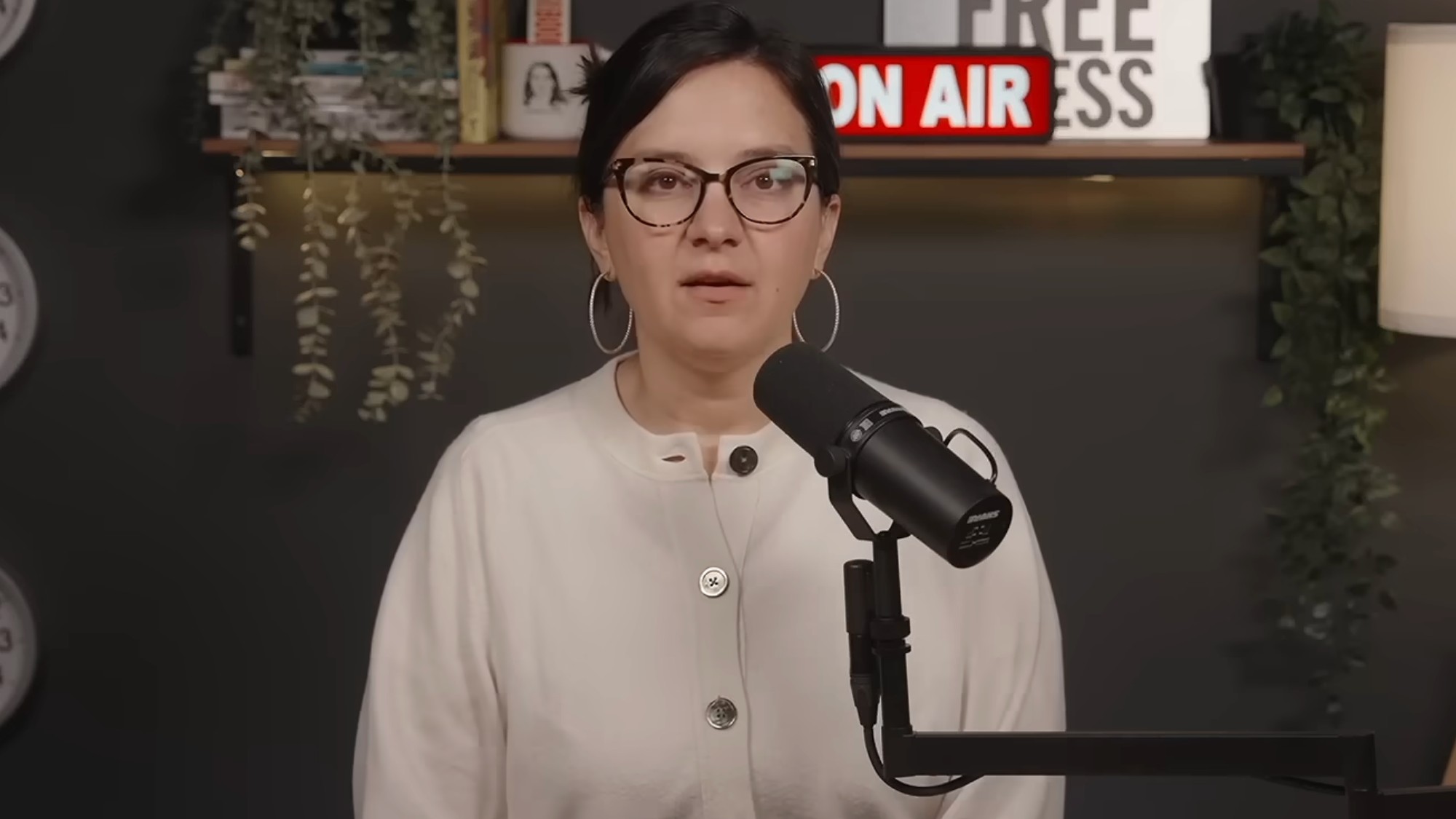 Bari Weiss speaks during a segment for The Free Press.