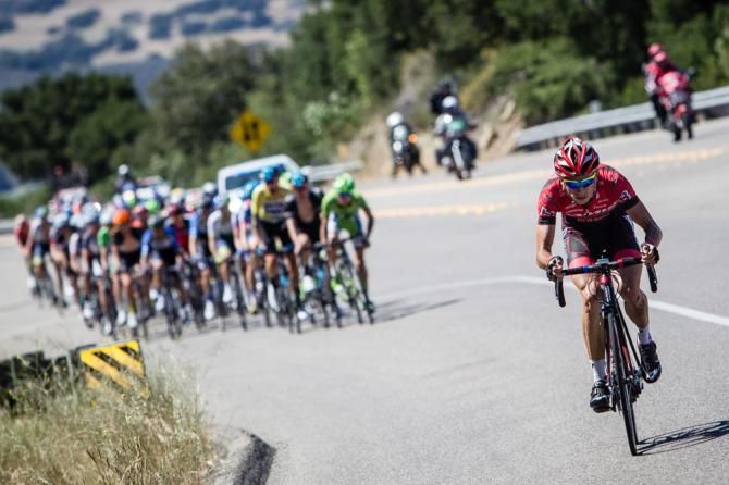 Daniel Jaramillo (Jamis) launches an attack near the top of the final climb