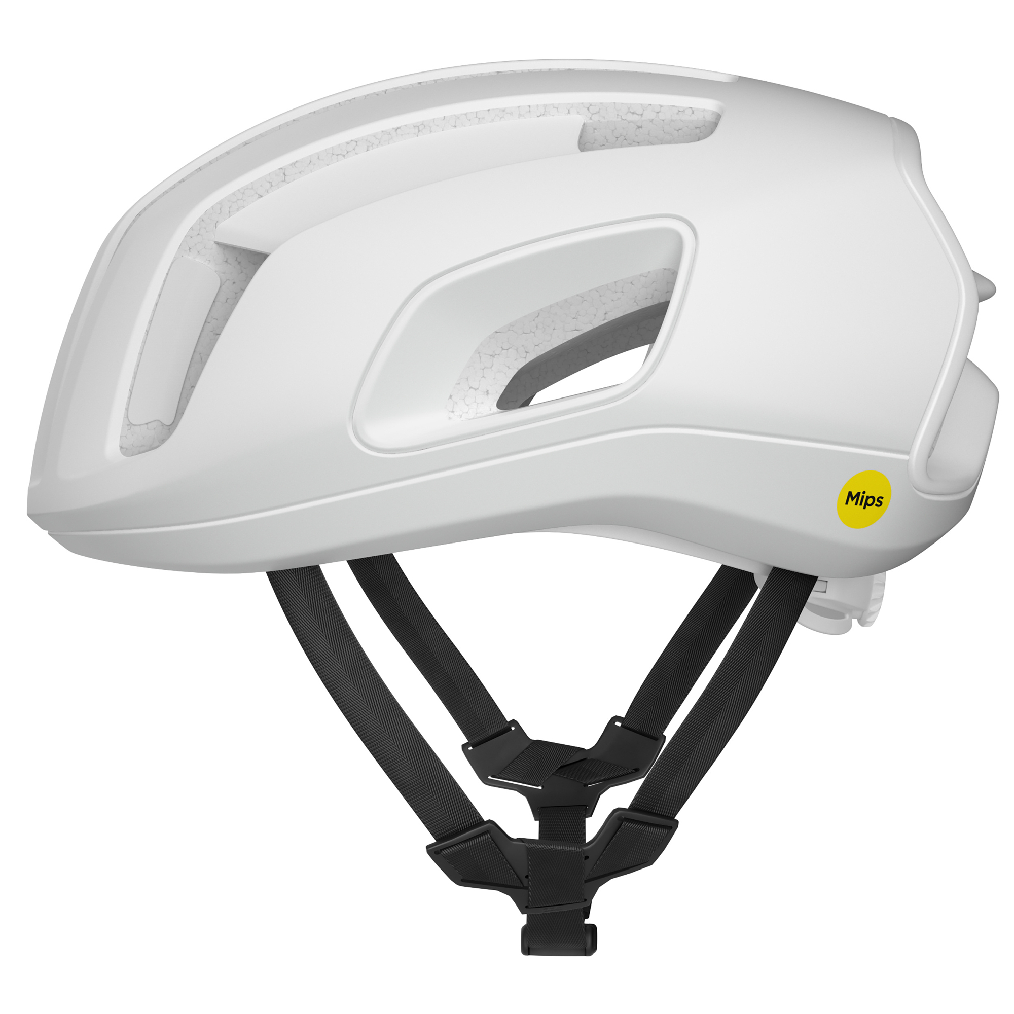 POC Cytal helmet in white on a white backgroumd