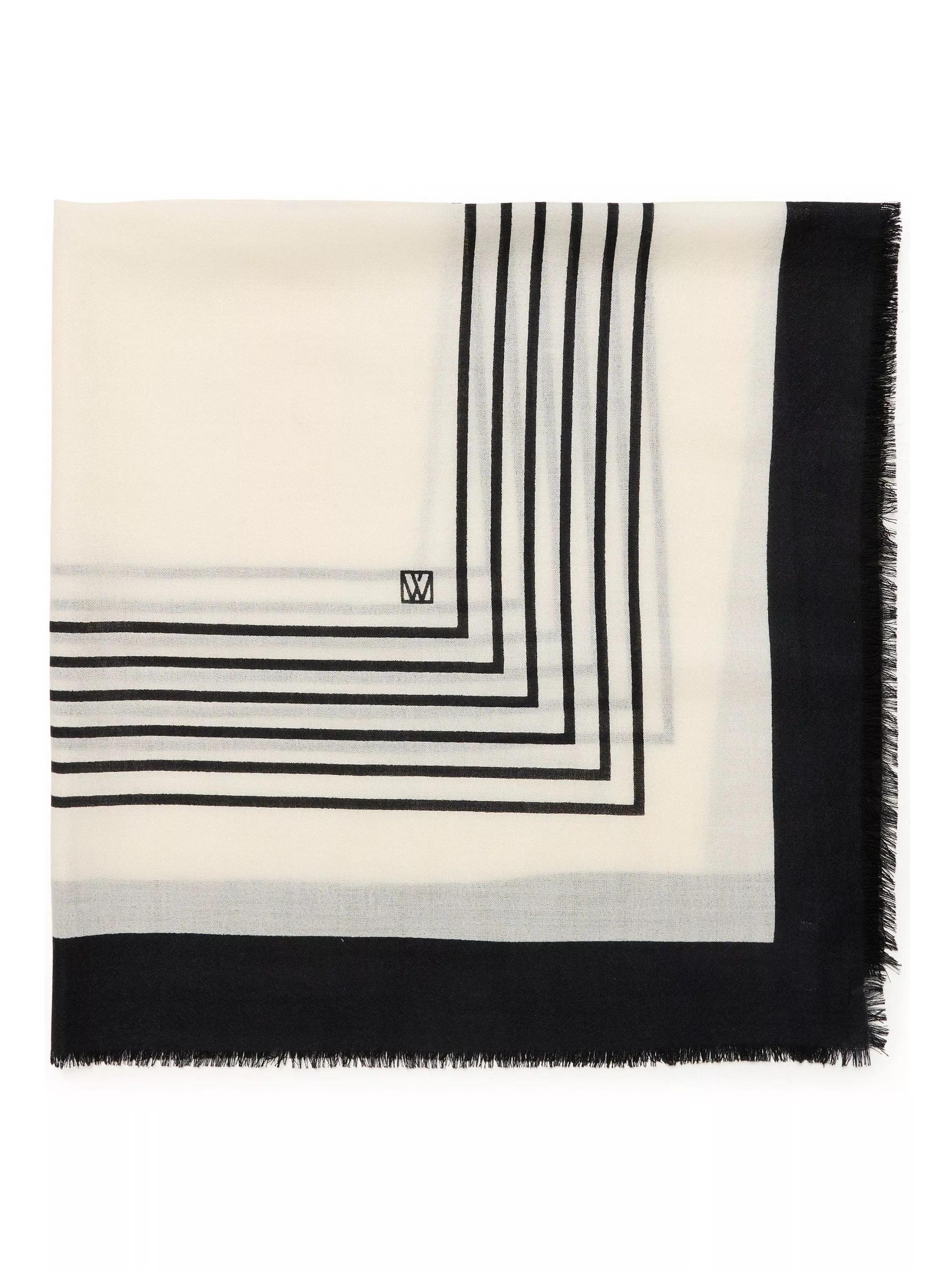 Inwear Ami Striped Wool Square Scarf