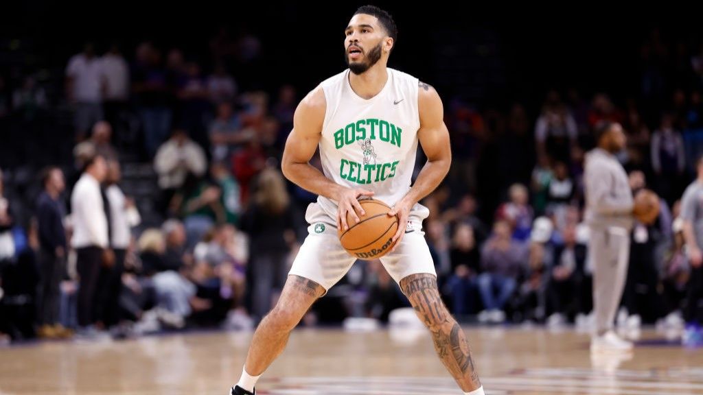 Jayson Tatum with the Boston Celtics