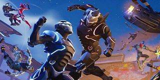 Characters duke it out in Fortnite.