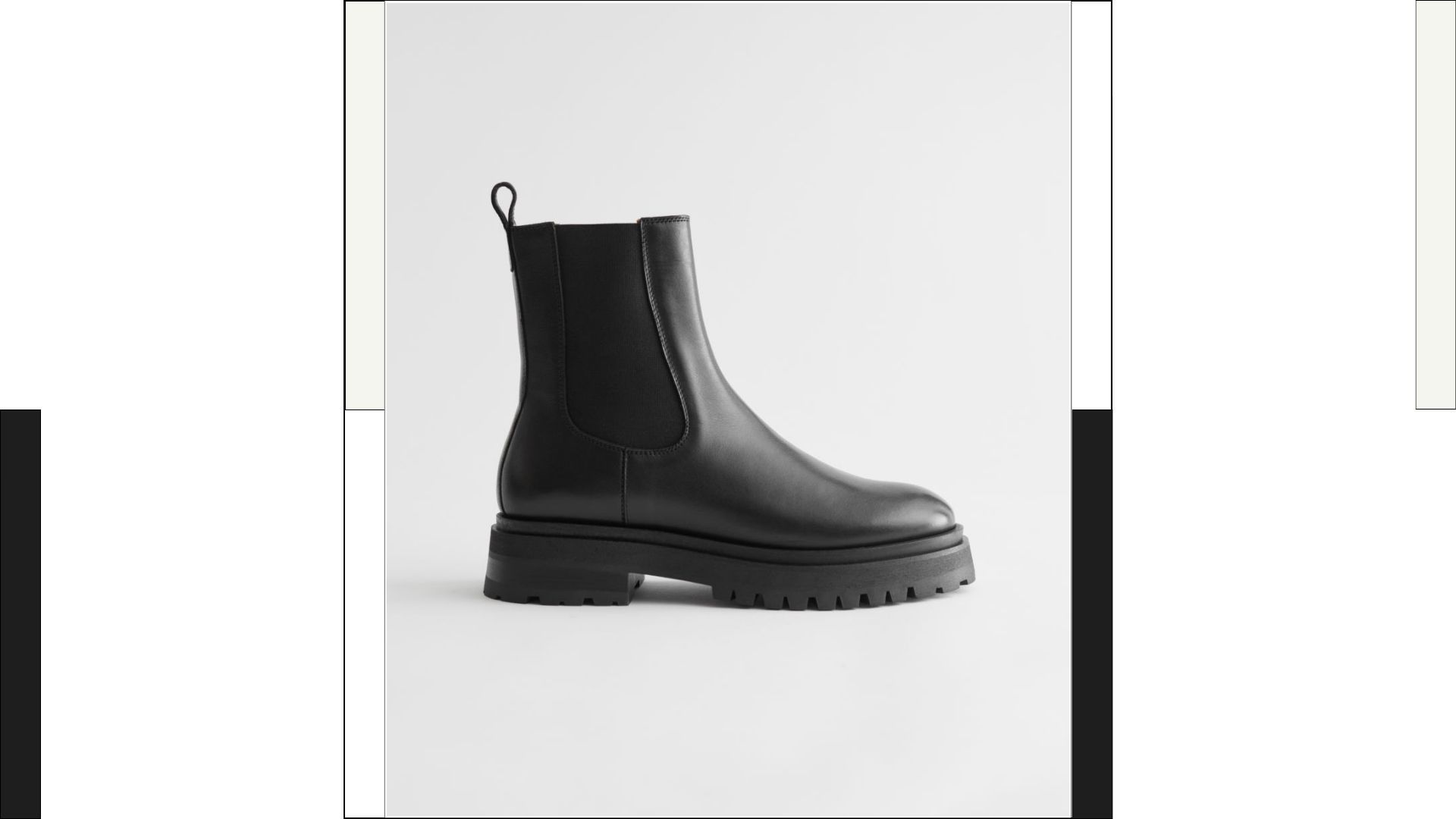 & More Stories Chunky Leather Chelsea Boots