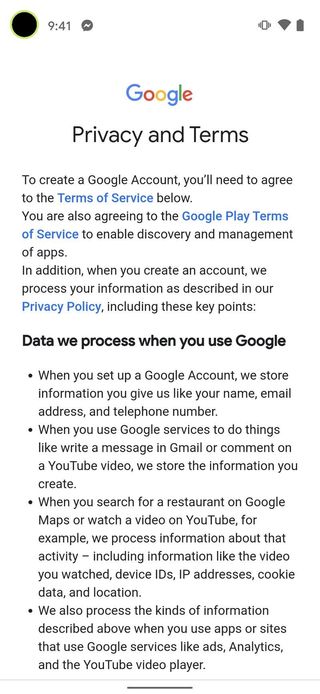 Set Up New Google Account Mobile Step 114