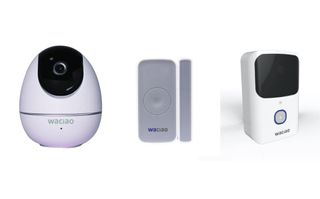 Waciao indoor camera, contact sensor, video doorbell
