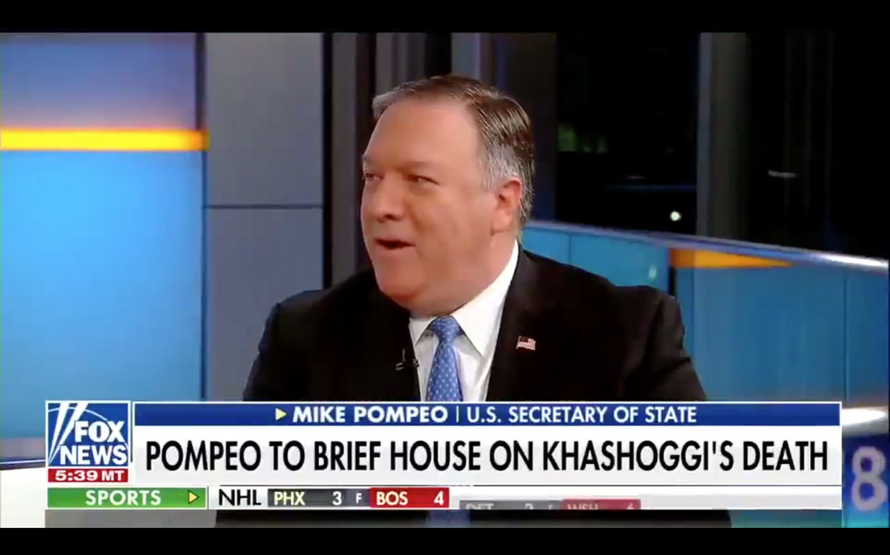 Mike Pompeo on Fox &amp;amp; Friends.