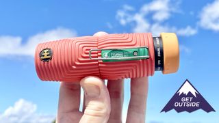 Nocs Tube Zero monocular in bright orange