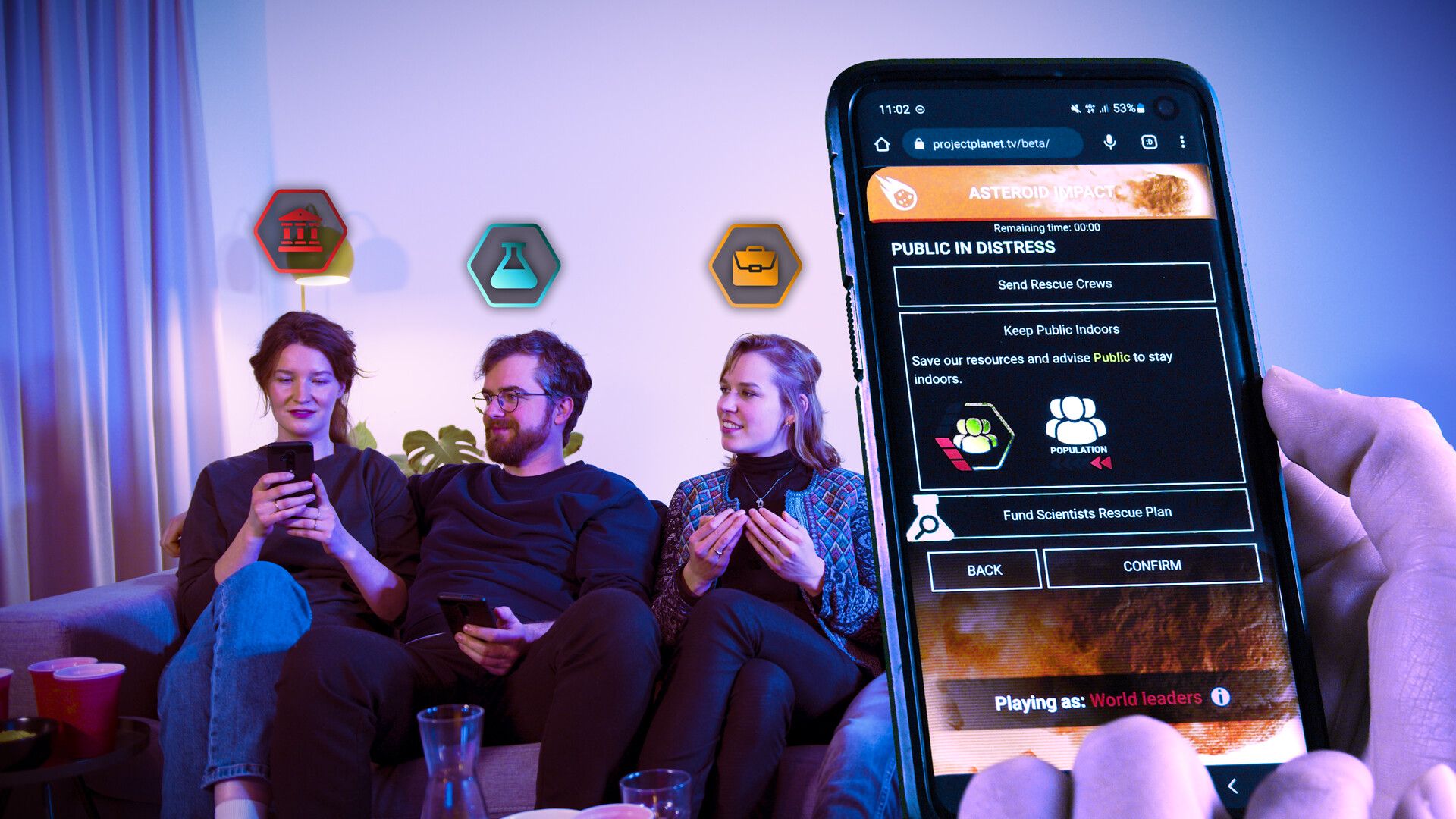 This party game is like Jackbox, except you're causing or preventing ...
