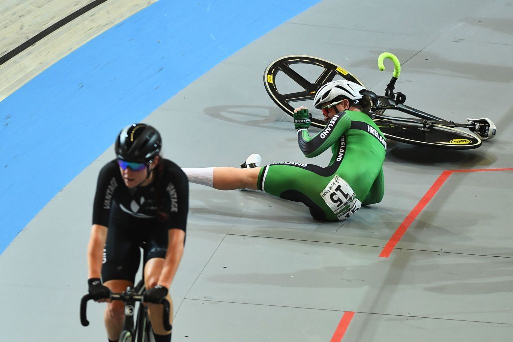 Ireland's Lydia Boylan crashed during the Madison
