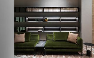 The lounge area in Molteni & C’s New York Flagship Store