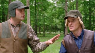 Vince Vaughn and Owen Wilson hunting in Wedding Crashers