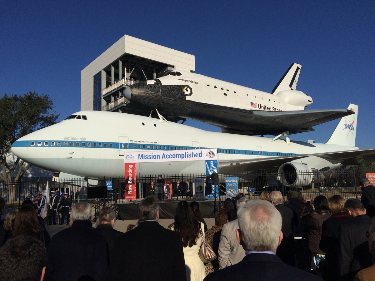 Grand Opening of the Independence Plaza at Space Center Houston 