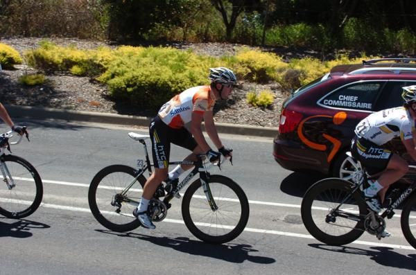 Matthew Goss (HTC-Highroad) lost his leader's jersey