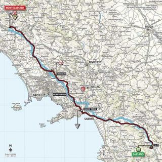 2014 Giro d'Italia map for stage 6