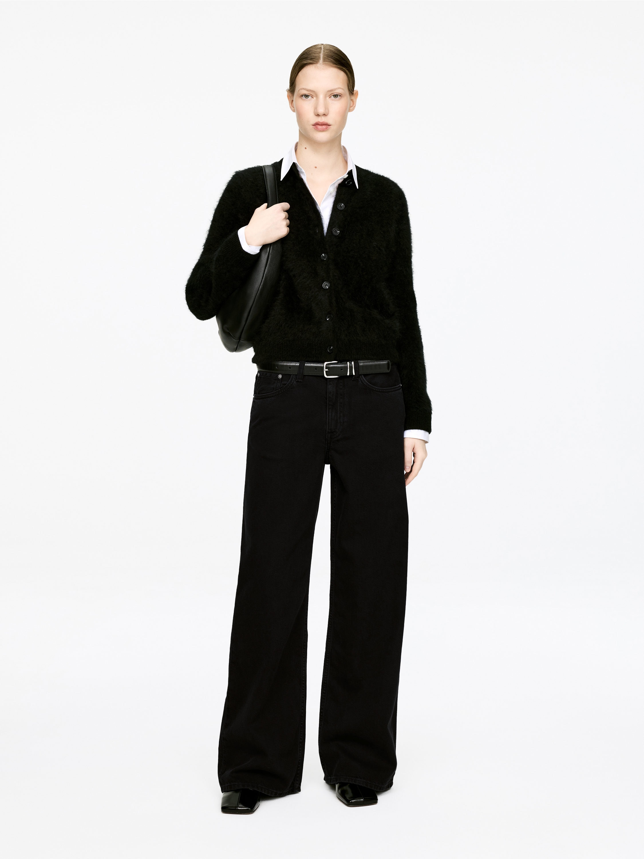 Cloud Loose Wide Jeans &amp;ndash; Black &amp;ndash; Women &amp;ndash; Arket Gb