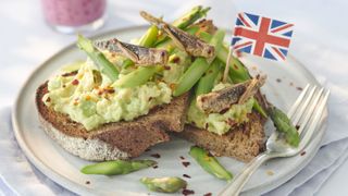 Avocado and insects on toast