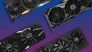 A collection of different graphics cards