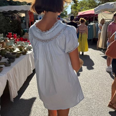 Woman in summer dress