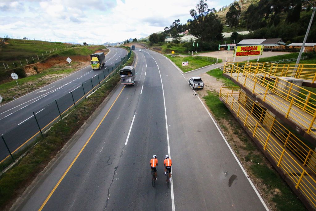 Egan Bernal training in Colombia
