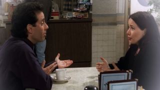 Jerry Seinfeld and Janeane Garofalo on Seinfeld