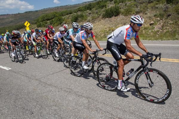 The Rusvelo team did a lot of work on the front today.