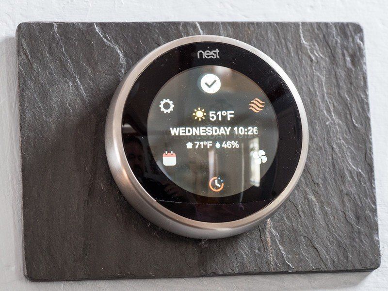 Nest Thermostat slate trim plate