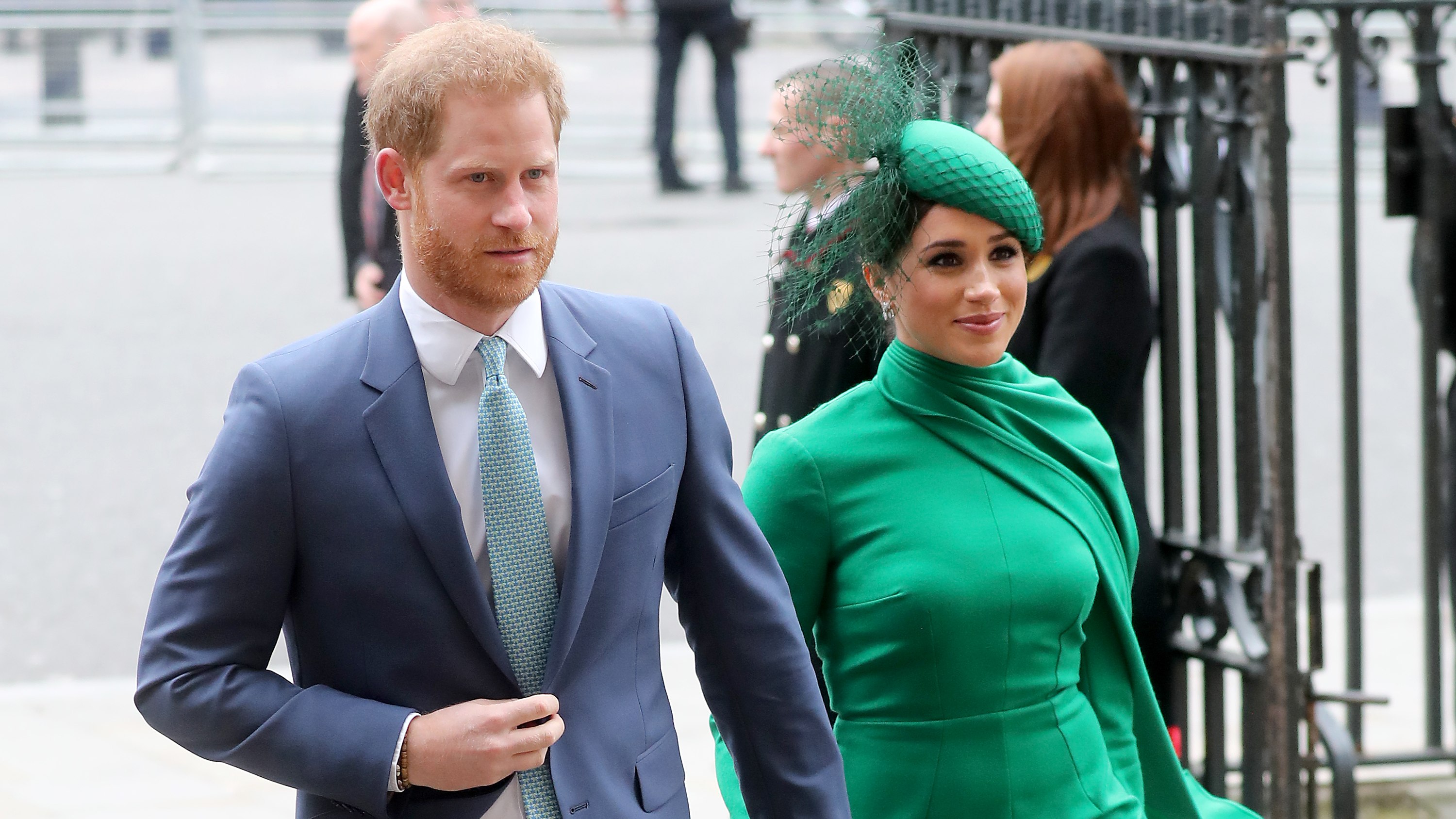 Prince Harry, Duke of Sussex and Meghan, Duchess of Sussex arrive to attend the Commonwealth Day Service 2020 on March 09, 2020