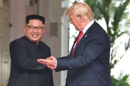 Trump and Kim Jong Un. 