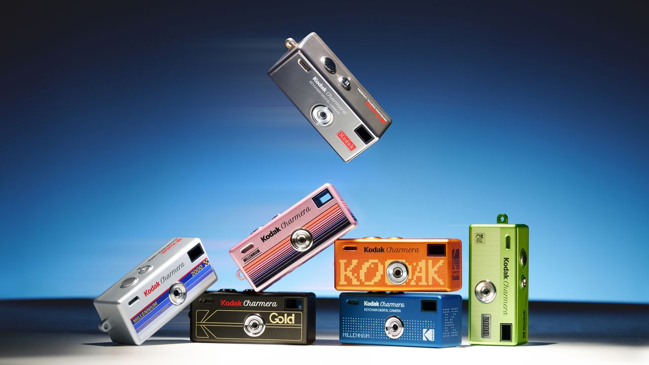 The Kodak Charmera Millennium Edition in a variety of y2K-inspired metallic designs