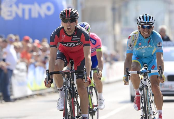 Ivan Santaromita (BMC) charges toward victory