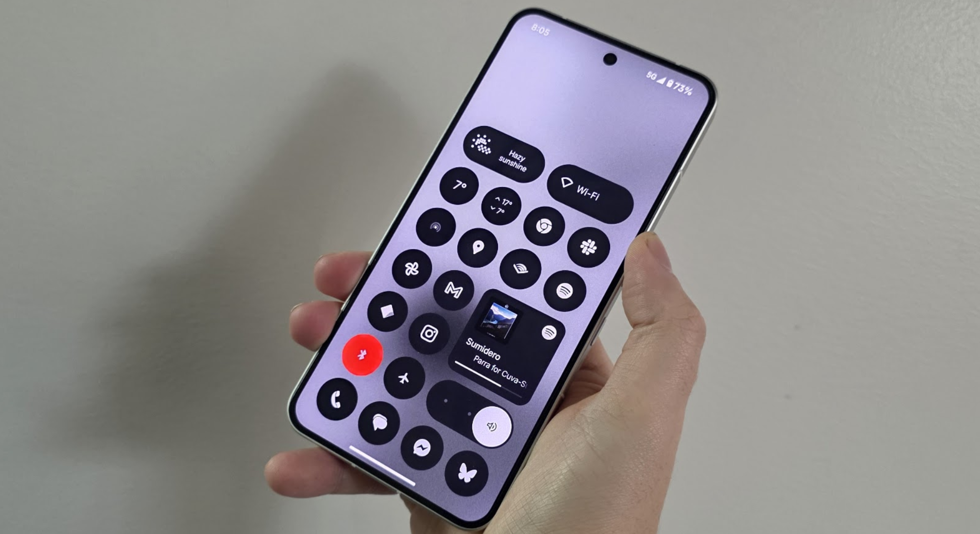 The Nothing Phone 3's home screen