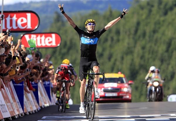 Chris Froome (Sky) wins the 2012 Tour de France stage 7