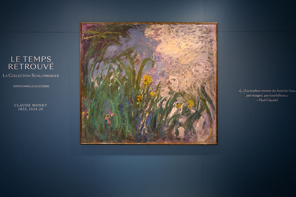 Claude Monet&rsquo;s painting 'Iris', 1924&ndash;1925 at Sotheby's
