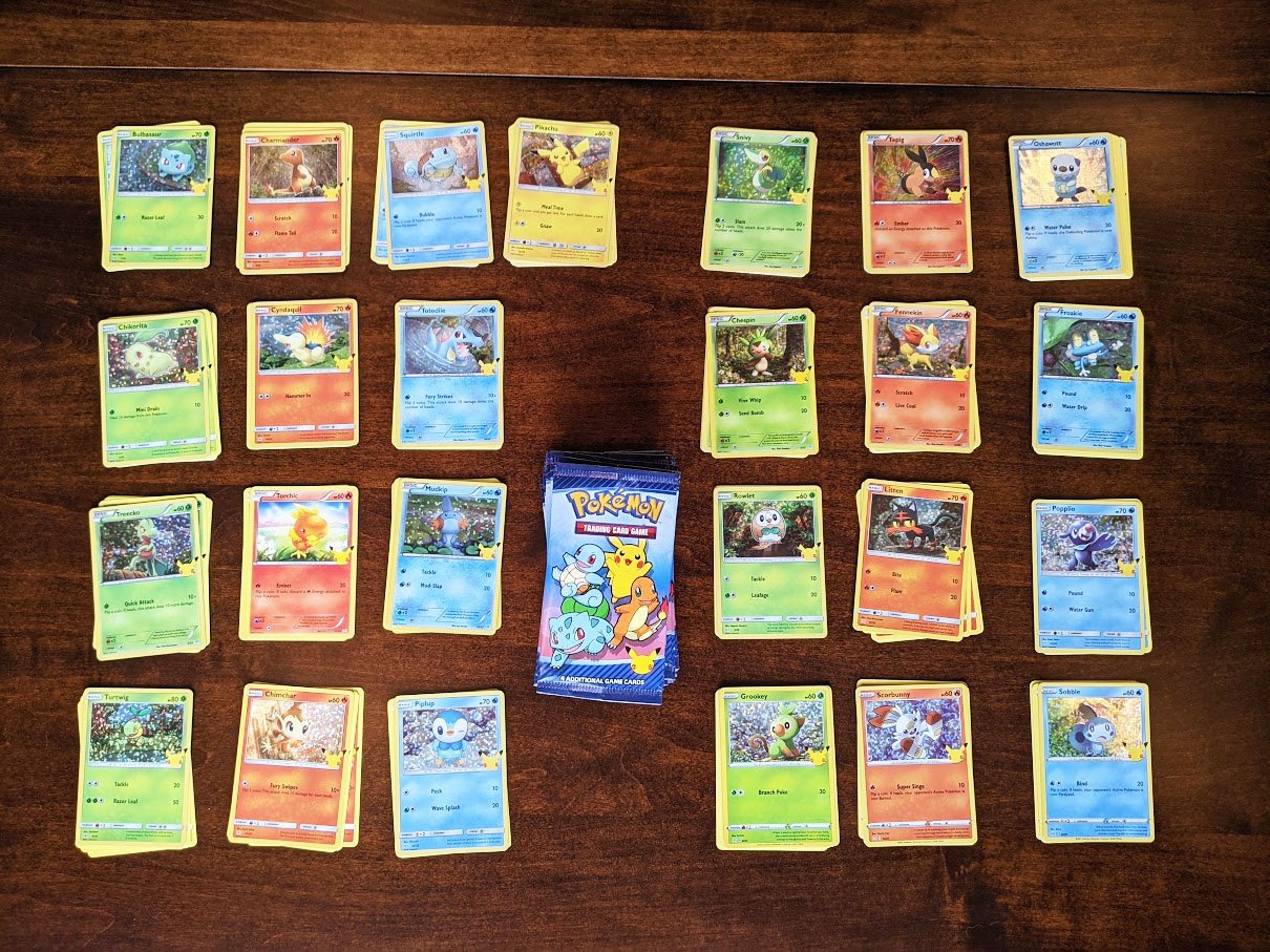 I bought 30 Pokémon 25th Anniversary Happy Meals from McDonalds in