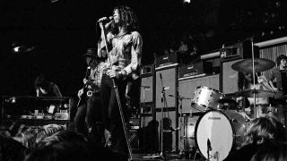 Deep Purple performing live on stage in 1972