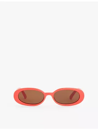 Outta Love Oval-Frame Polycarbonate Sunglasses