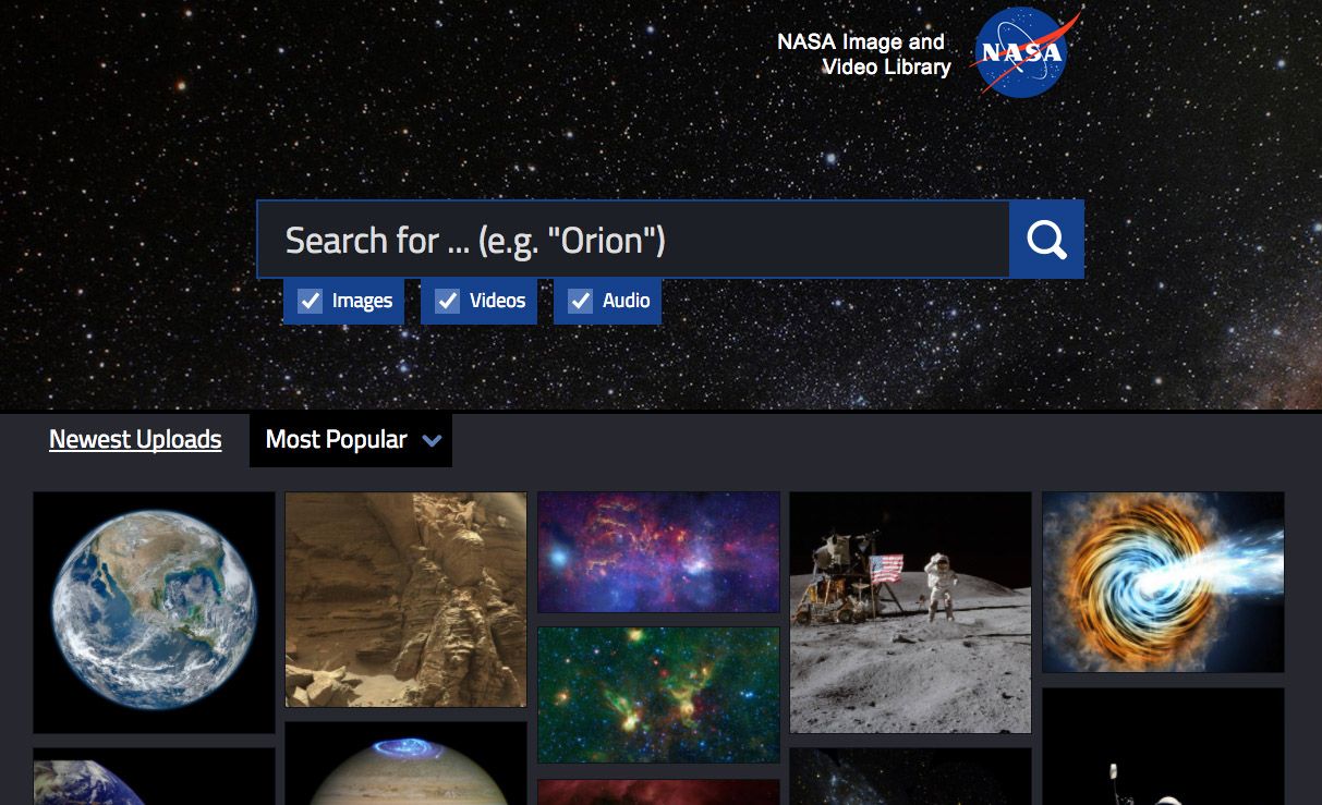 Nasa Spacd Images NASA Launches Massive Digital Library for Space Video, Photos & Audio ...