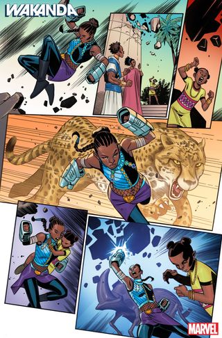 sam, since you're here, we have an brief interview/preview that Marvel would like out before Monday, that's the final day retailers can adjust their orders... ot's about Black Panther and sister Shuri, but mostly avoids any reference to them being Royals... it mentiond Queen Ramonda once, but I asked George to remove the Queen reference 4:32 it'd be more to Marvel's preference to publish today or early tomorrow 4:32 open to you thoughts