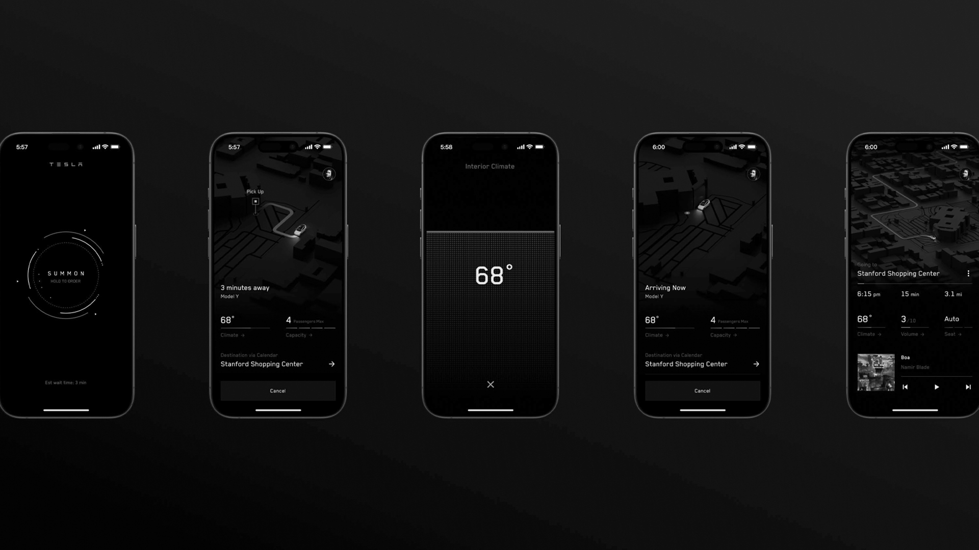 Tesla Ride-Hailing App Example